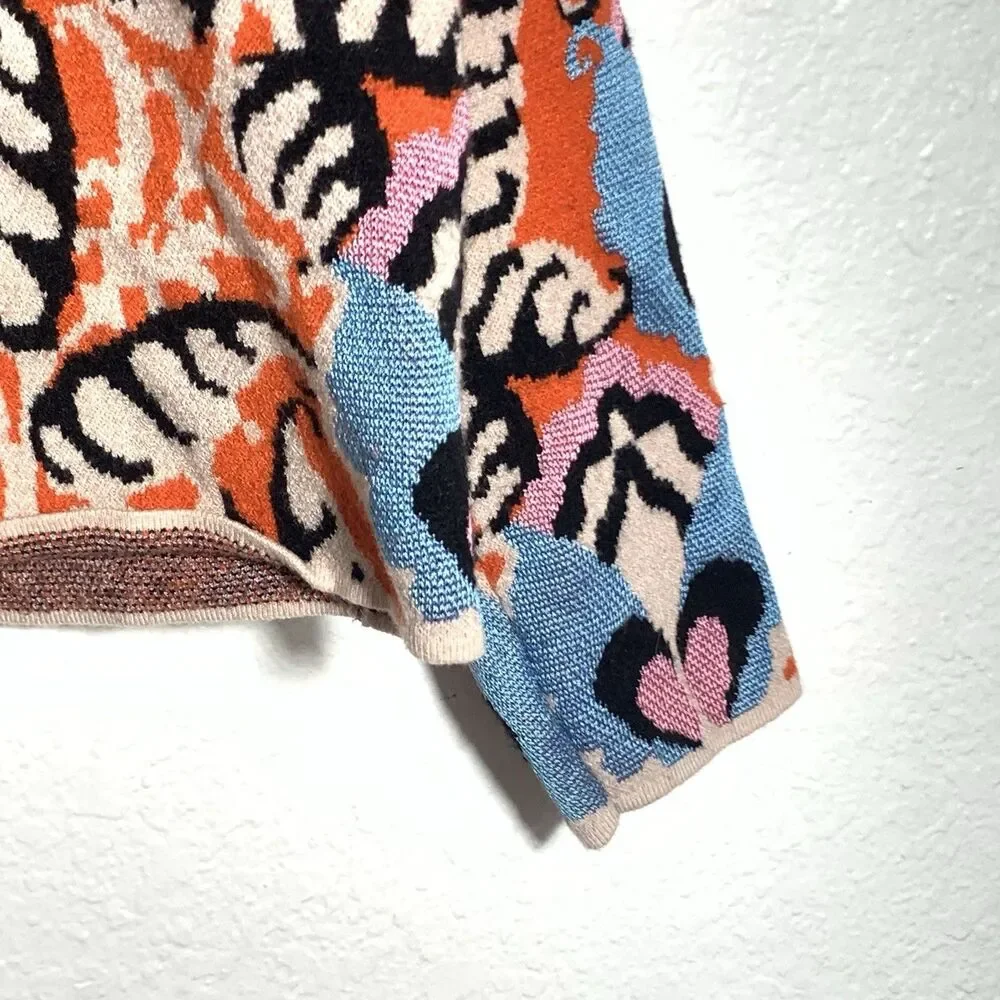 Anthropologie Maeve Mock Neck Multi-Pattern Oversized Sweater Size Small Women’s - Picture 9 of 15